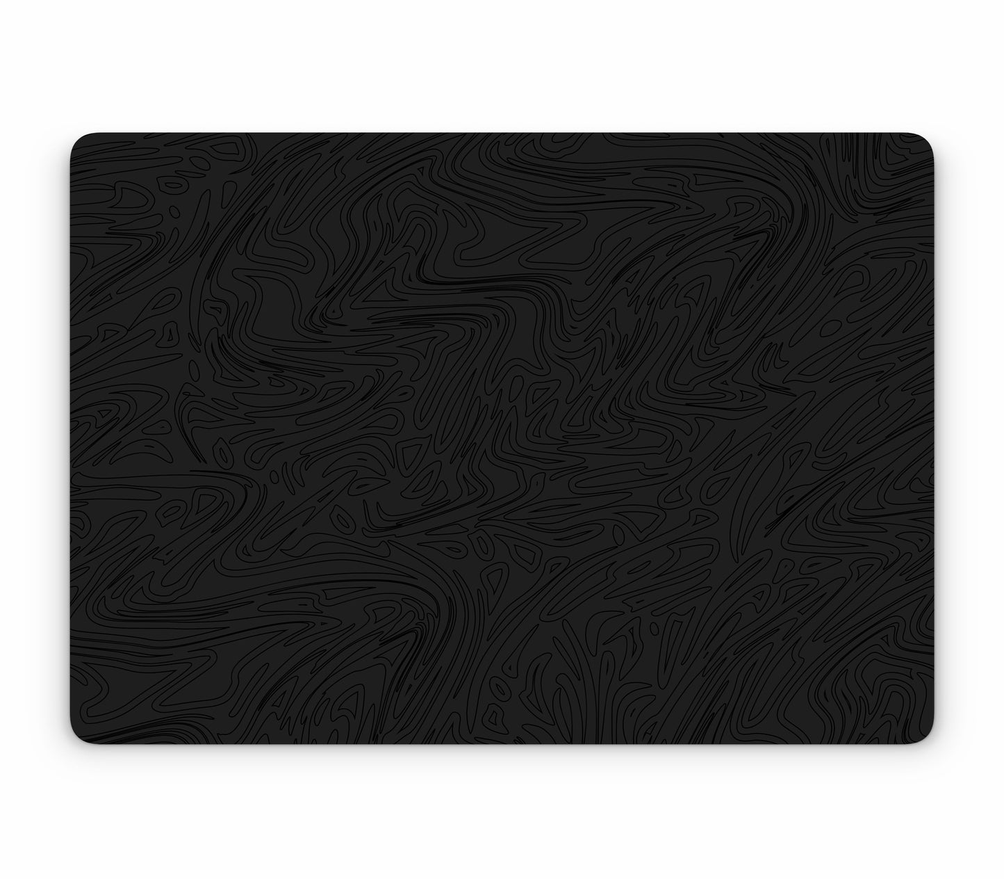 MacBook Air 13" (2022, M2) skin, Black Ice, top skin without logo cutout