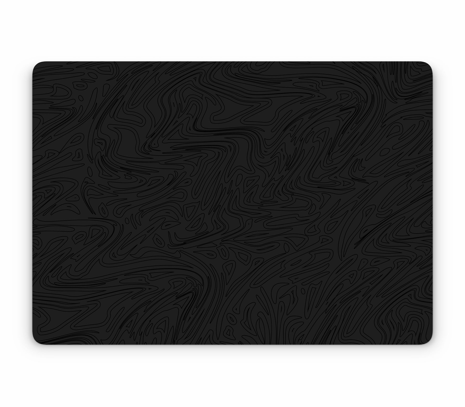 MacBook Air 13" (2022, M2) skin, Black Ice, top skin without logo cutout