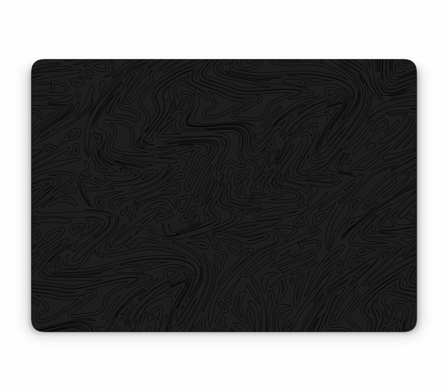 MacBook Air 13" (2025, M4) skin, Black Ice, top skin without logo cutout