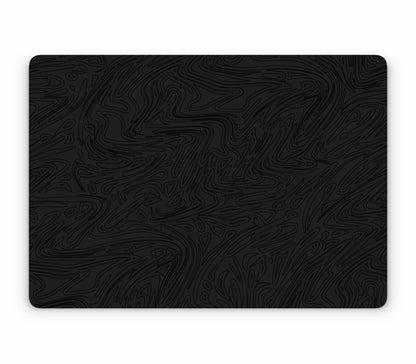 MacBook Pro 14" (2023, M3) skin, Black Ice, top skin without logo cutout