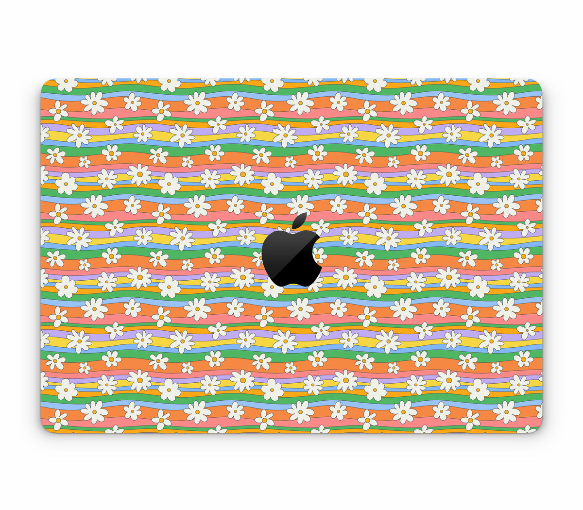 MacBook Pro 13" (2016-2019) Touch Bar skin, Daisy Drift, top skin with logo cutout
