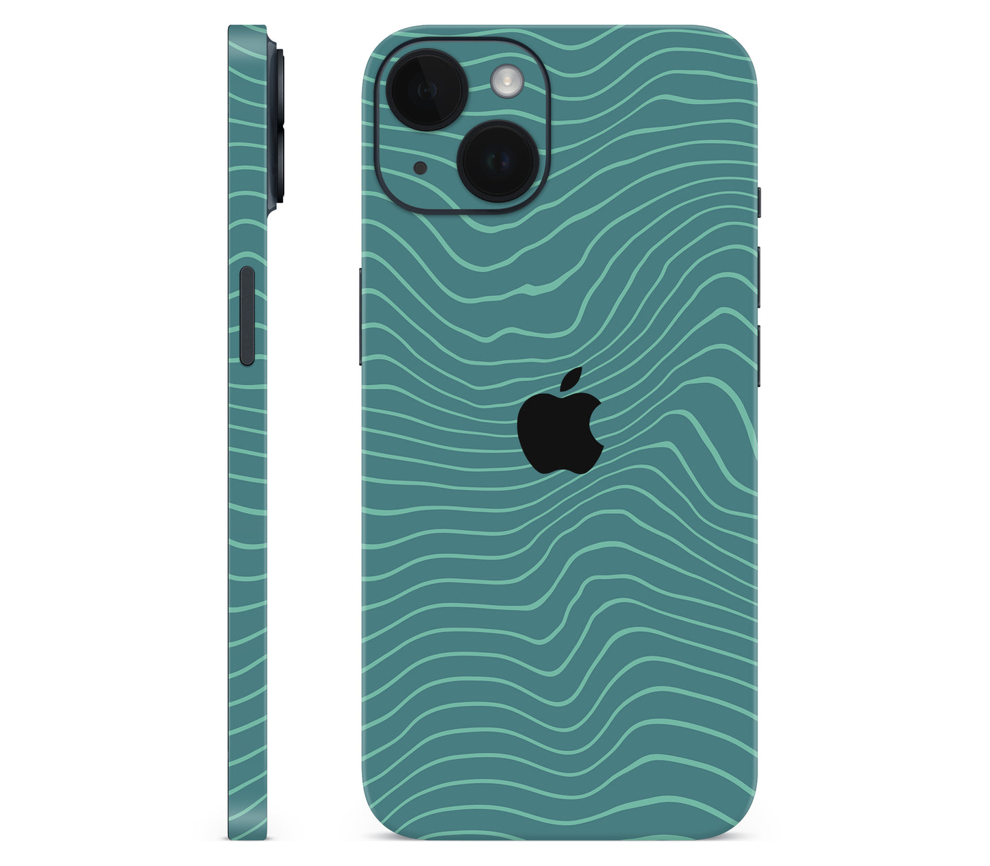 iPhone 14 Plus skin, Tide, full wrap with logo cutout