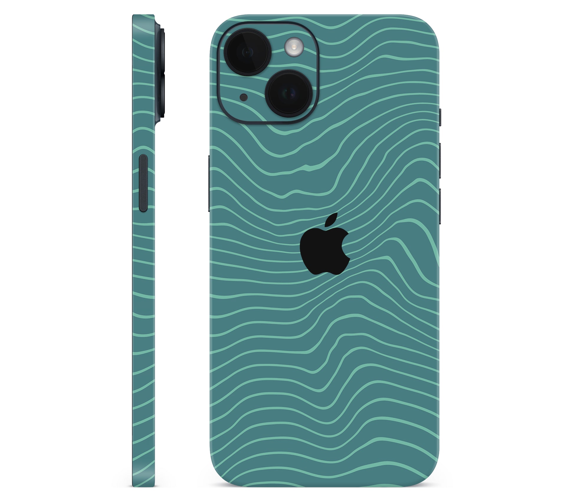 iPhone 14 Plus skin, Tide, full wrap with logo cutout