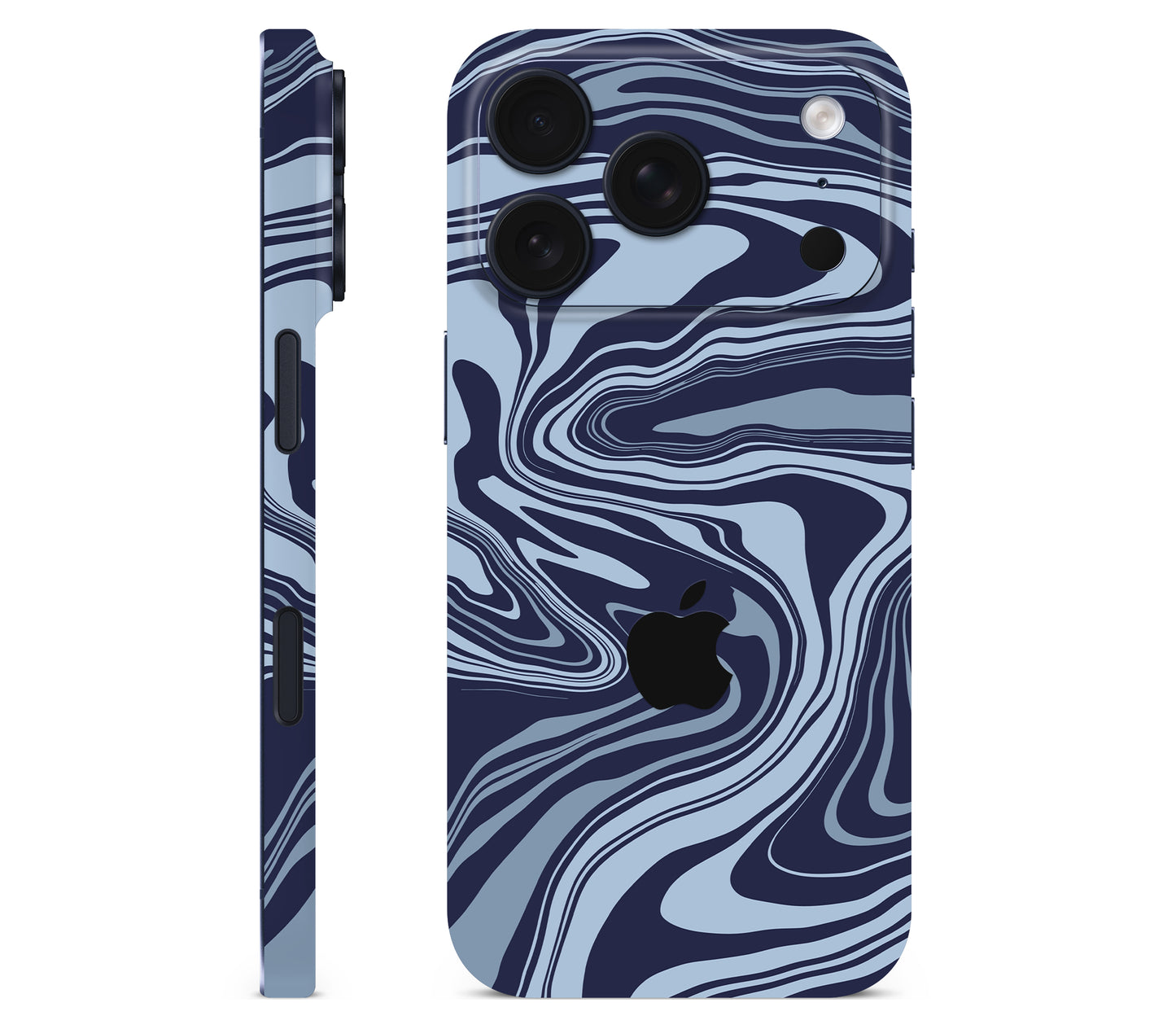 iPhone 17 Pro skin, Vertigo (Blur), full wrap with logo cutout
