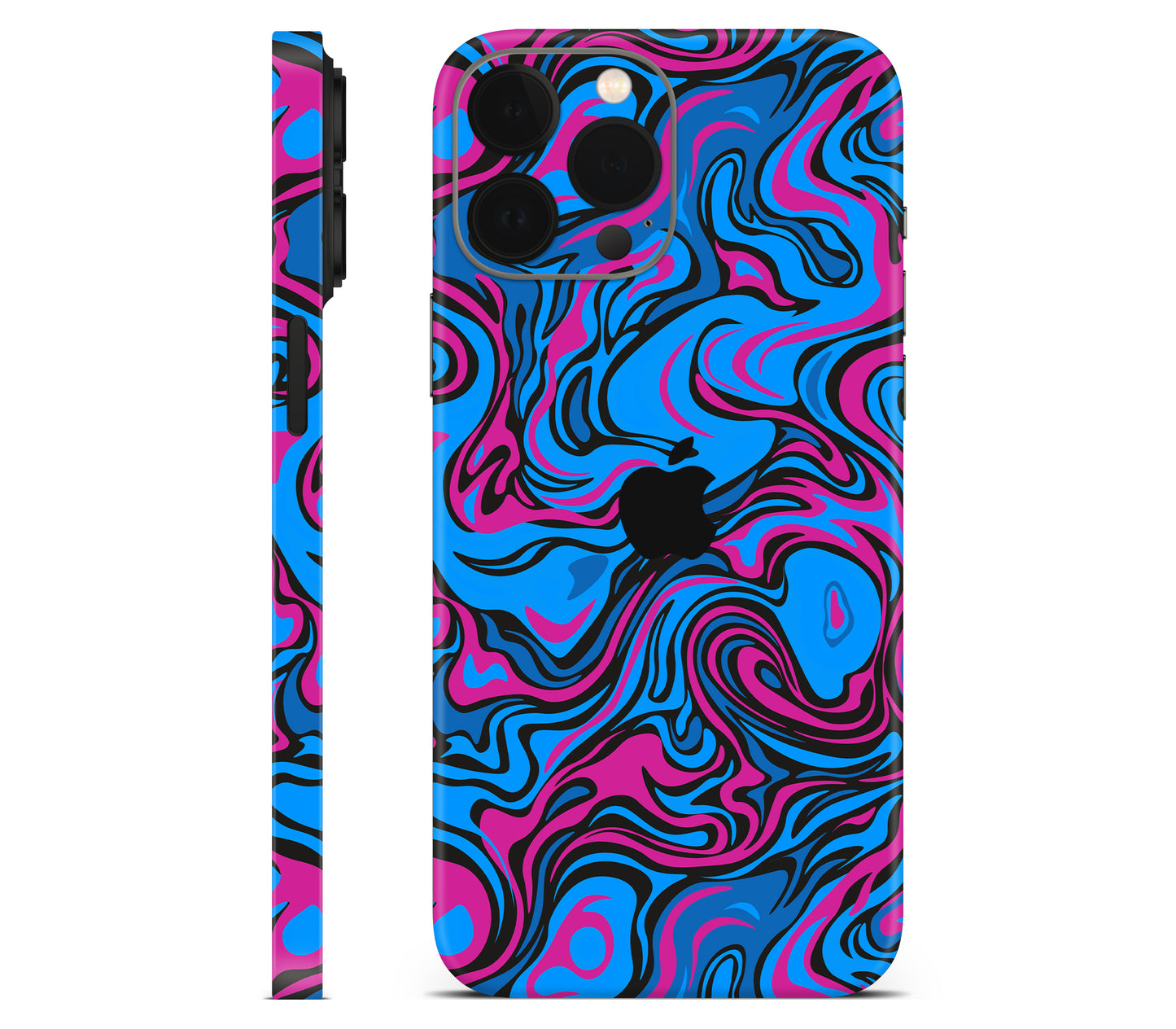 iPhone 13 Pro skin, Brain Drain, full wrap with logo cutout