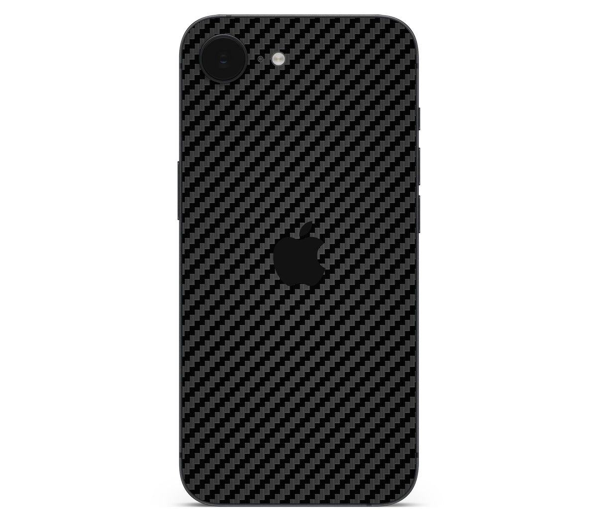 iPhone 16e skin, Code: Carbon, back skin with logo cutout