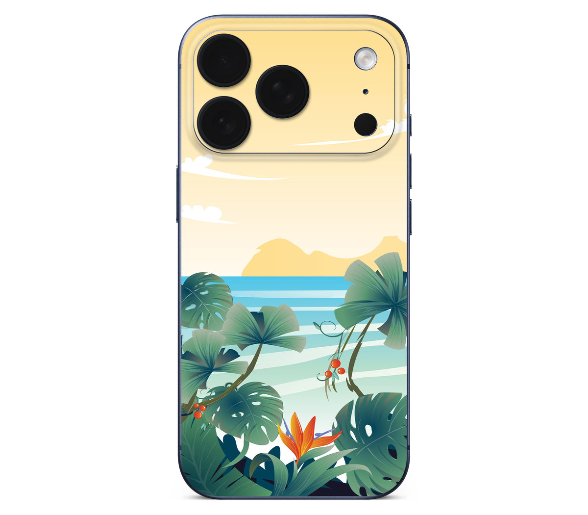 iPhone 18 Pro Max skin, Sizzle Bay, back skin without logo cutout