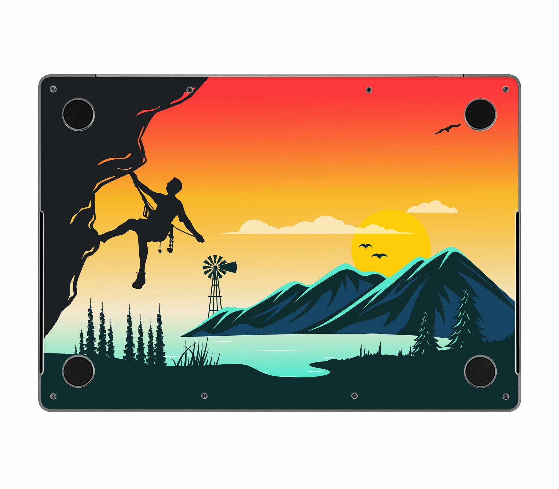 MacBook Pro 16" (2024, M4) skin, Skybound, bottom skin