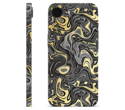 iPhone 16e skin, Damnation, full wrap without logo cutout