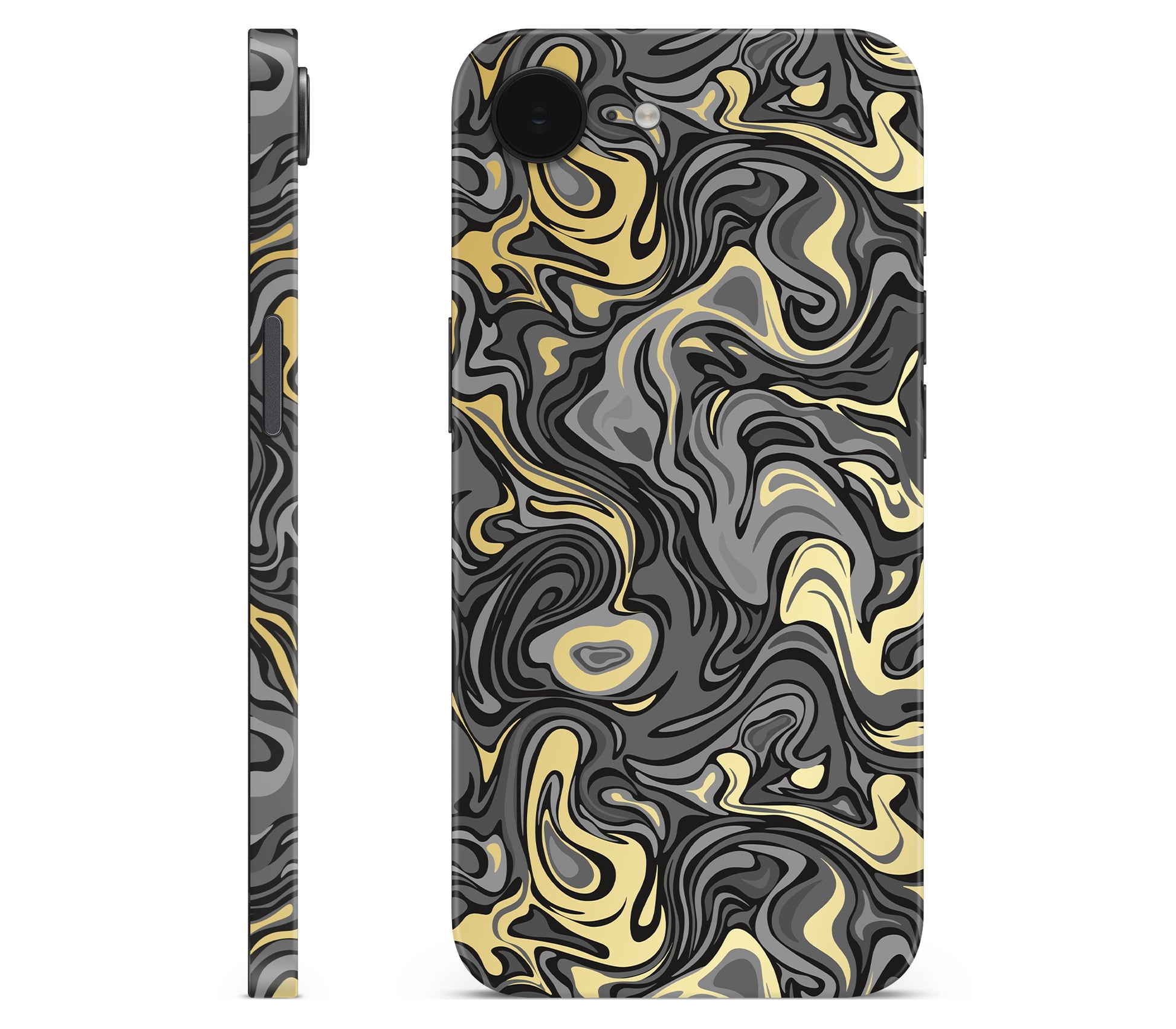 iPhone 17e skin, Damnation, full wrap without logo cutout