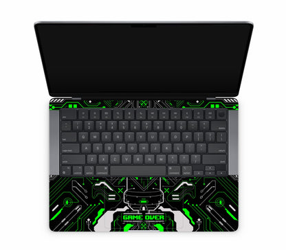 MacBook Pro 14" (2025, M5) skin, Fatal Error (Acid), inside skin