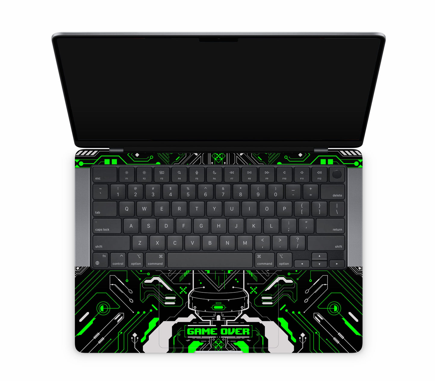 MacBook Pro 14" (2021, M1) skin, Fatal Error (Acid), inside skin