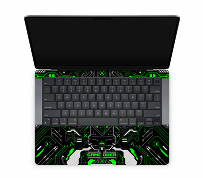 MacBook Pro 14" (2024, M4) skin, Fatal Error (Acid), inside skin