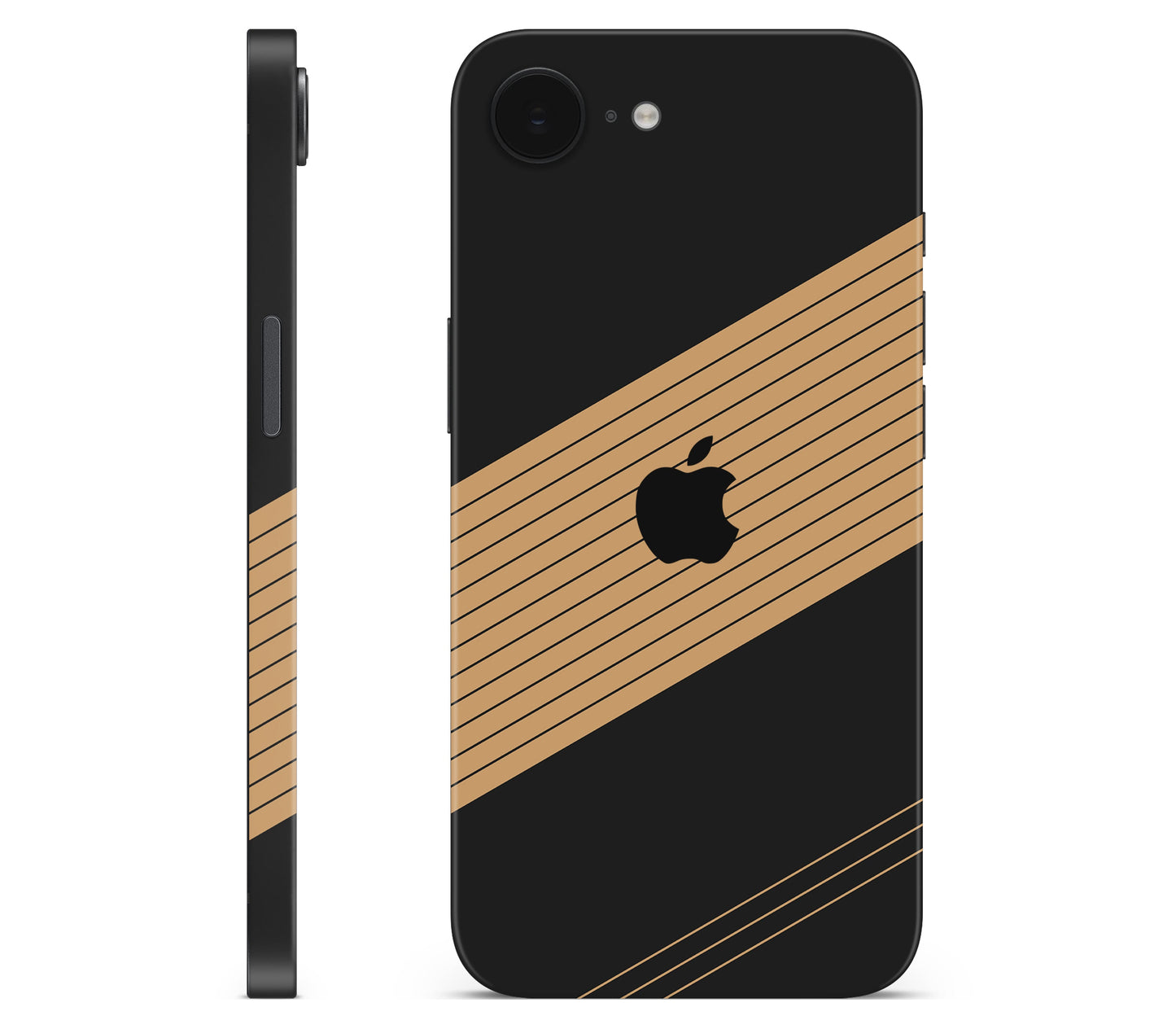 iPhone 17e skin, Discipline, full wrap with logo cutout