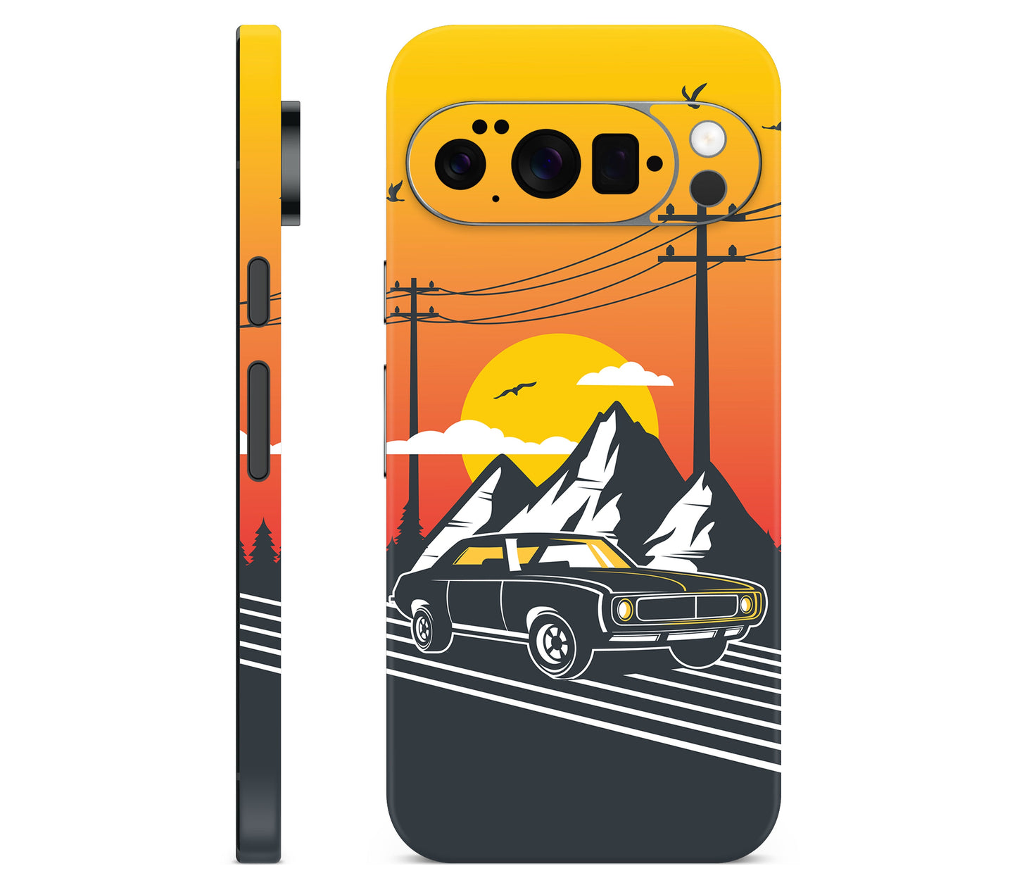 Google Pixel 11 Pro skin, Last Ride, full wrap skin