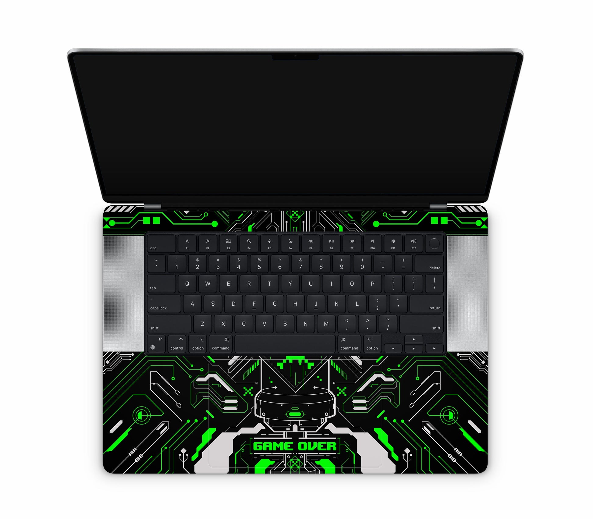 MacBook Pro 16" (2024, M4) skin, Fatal Error (Acid), inside skin