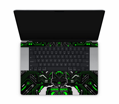 MacBook Pro 16" (2024, M4) skin, Fatal Error (Acid), inside skin