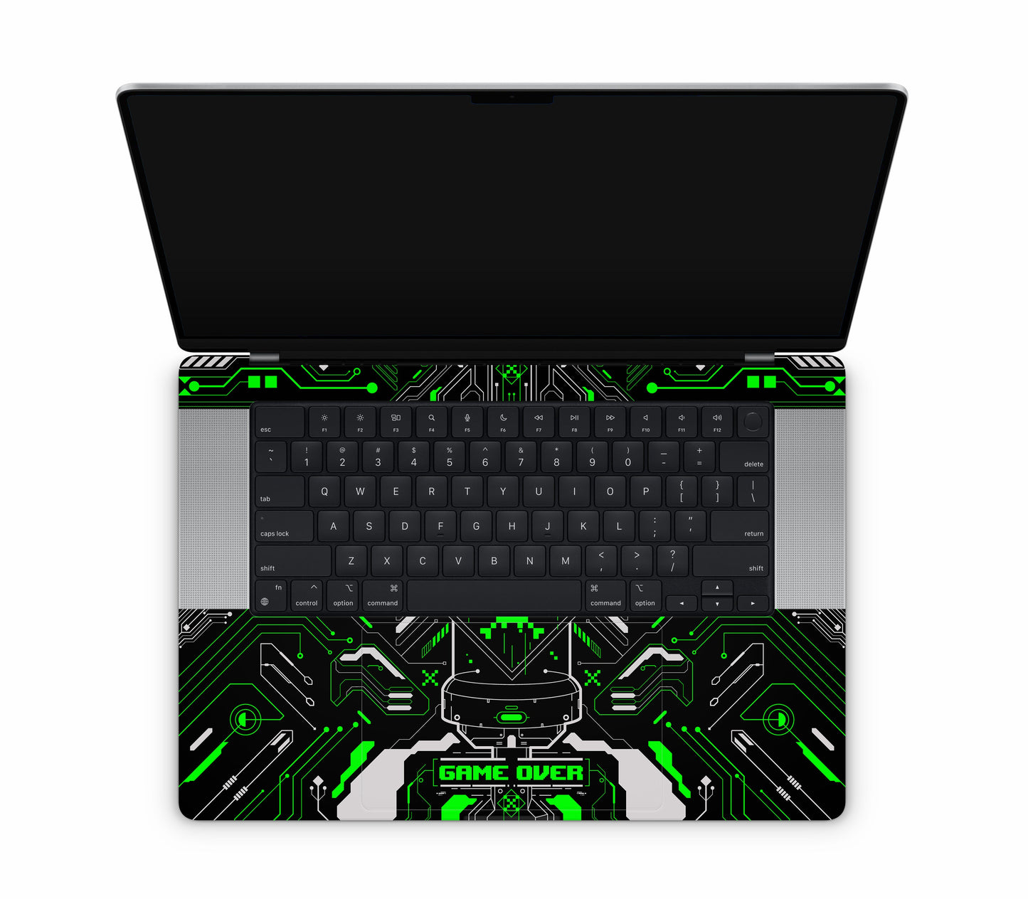 MacBook Pro 16" (2021, M1) skin, Fatal Error (Acid), inside skin