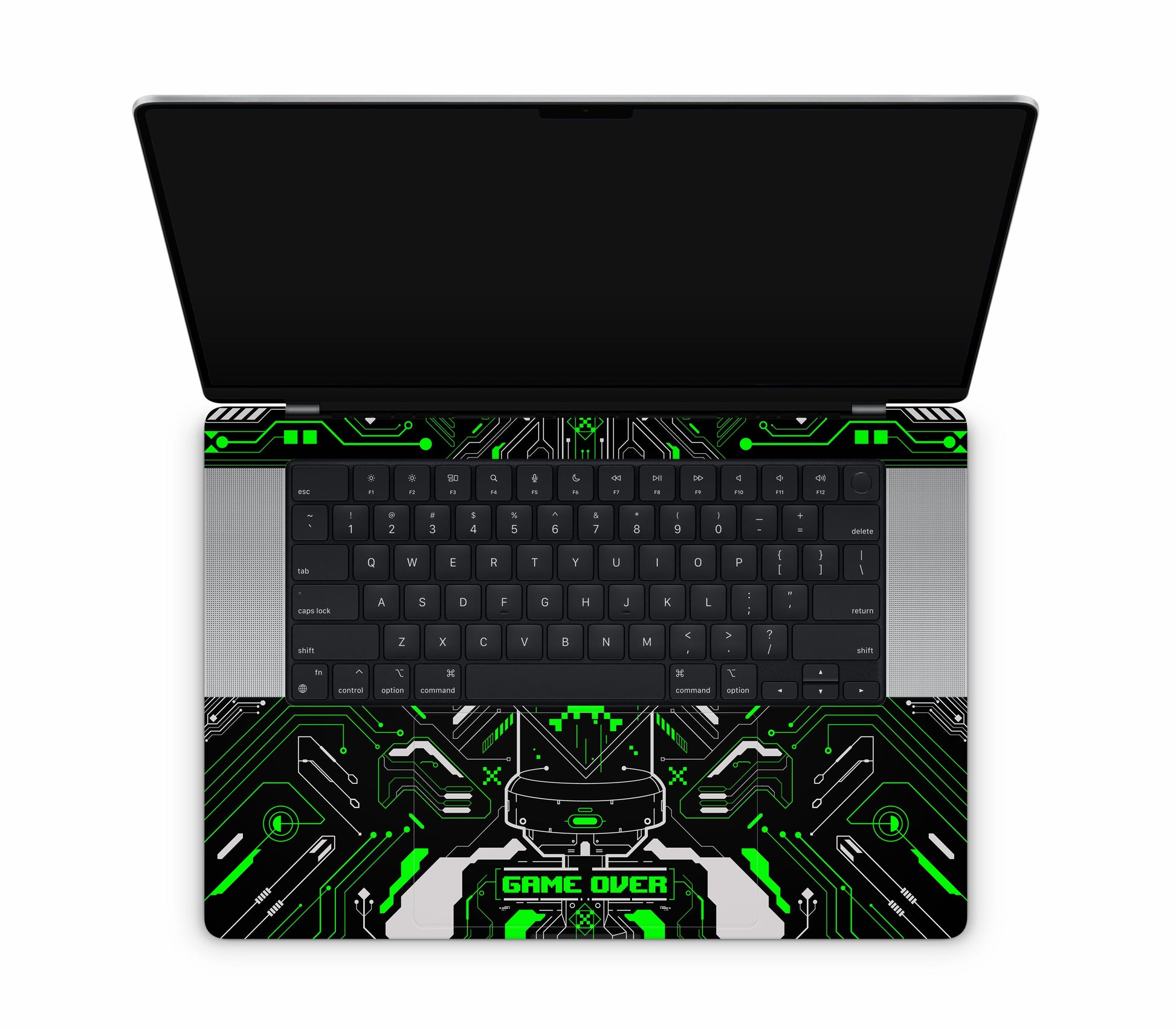 MacBook Pro 16" (2021, M1) skin, Fatal Error (Acid), inside skin