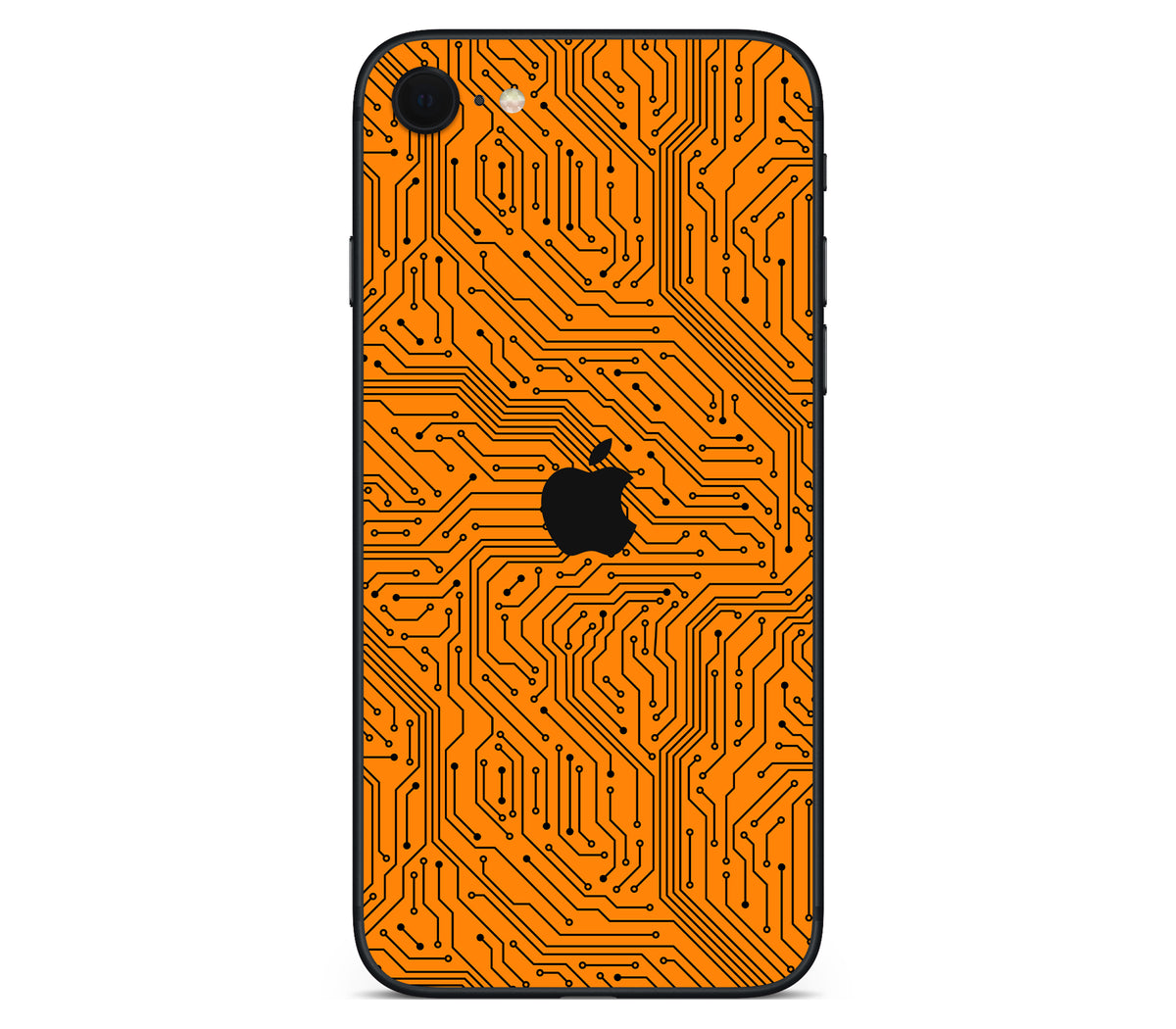 iPhone SE 2020 Gen2 skin, Pulse Grid, back skin with logo cutout
