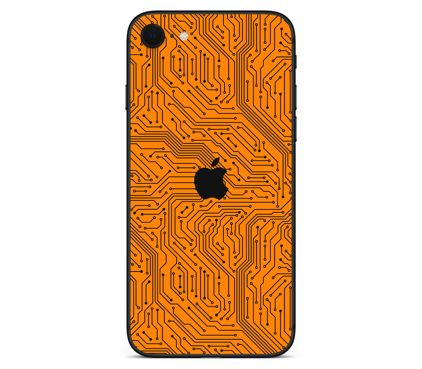 iPhone SE 2020 Gen2 skin, Pulse Grid, back skin with logo cutout
