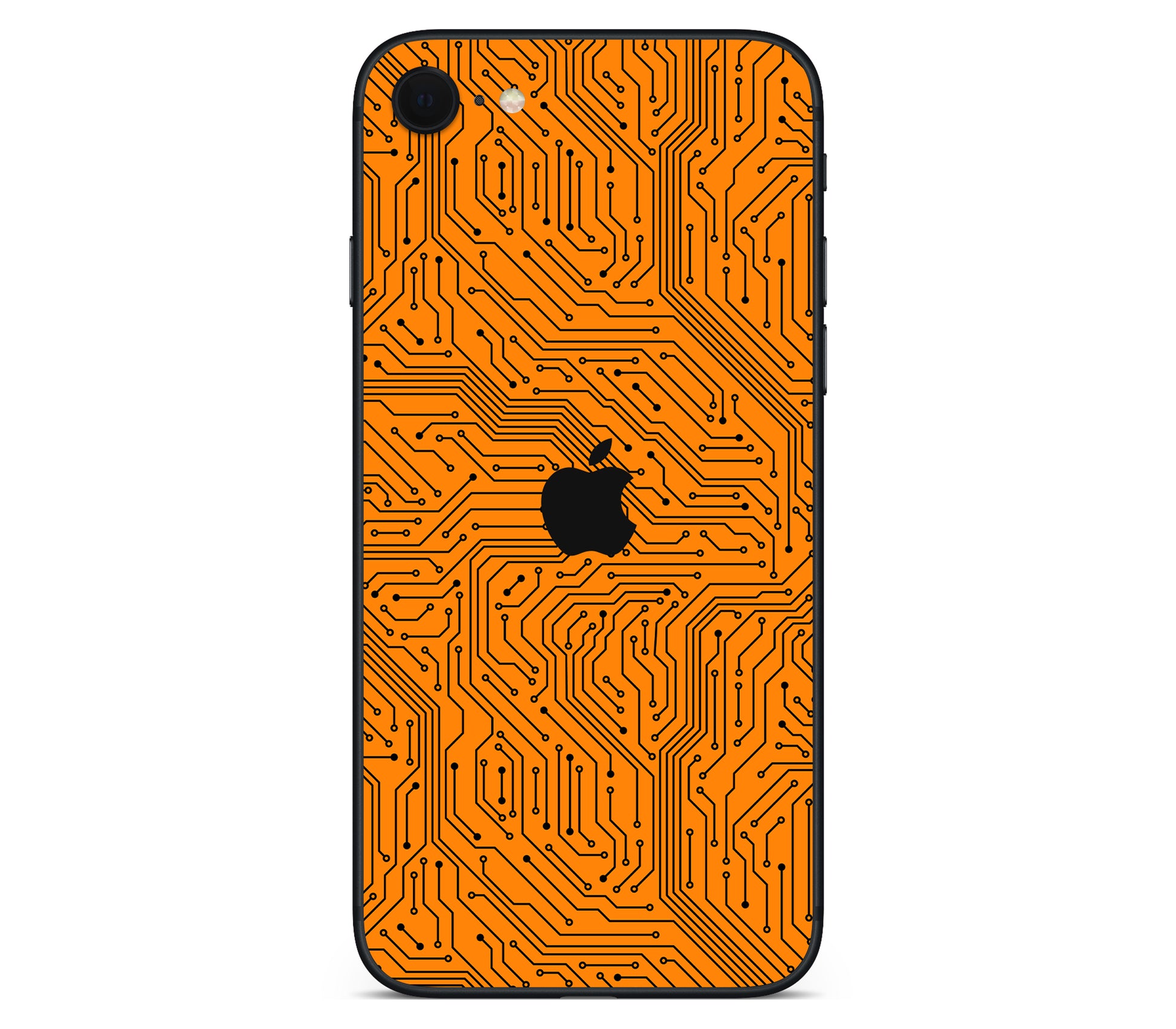 iPhone SE 2020 Gen2 skin, Pulse Grid, back skin with logo cutout