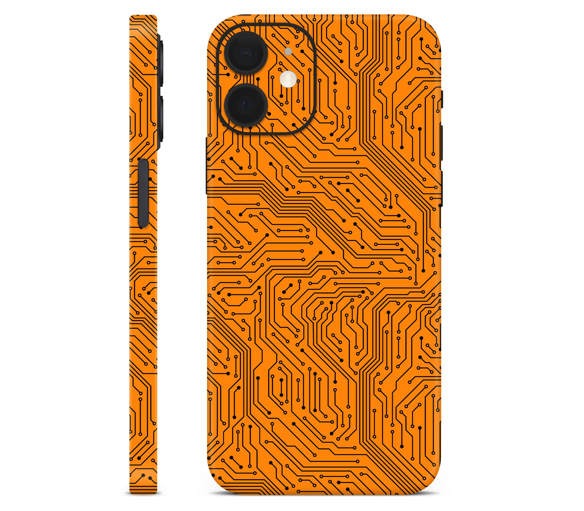 iPhone 12 skin, Pulse Grid, full wrap without logo cutout