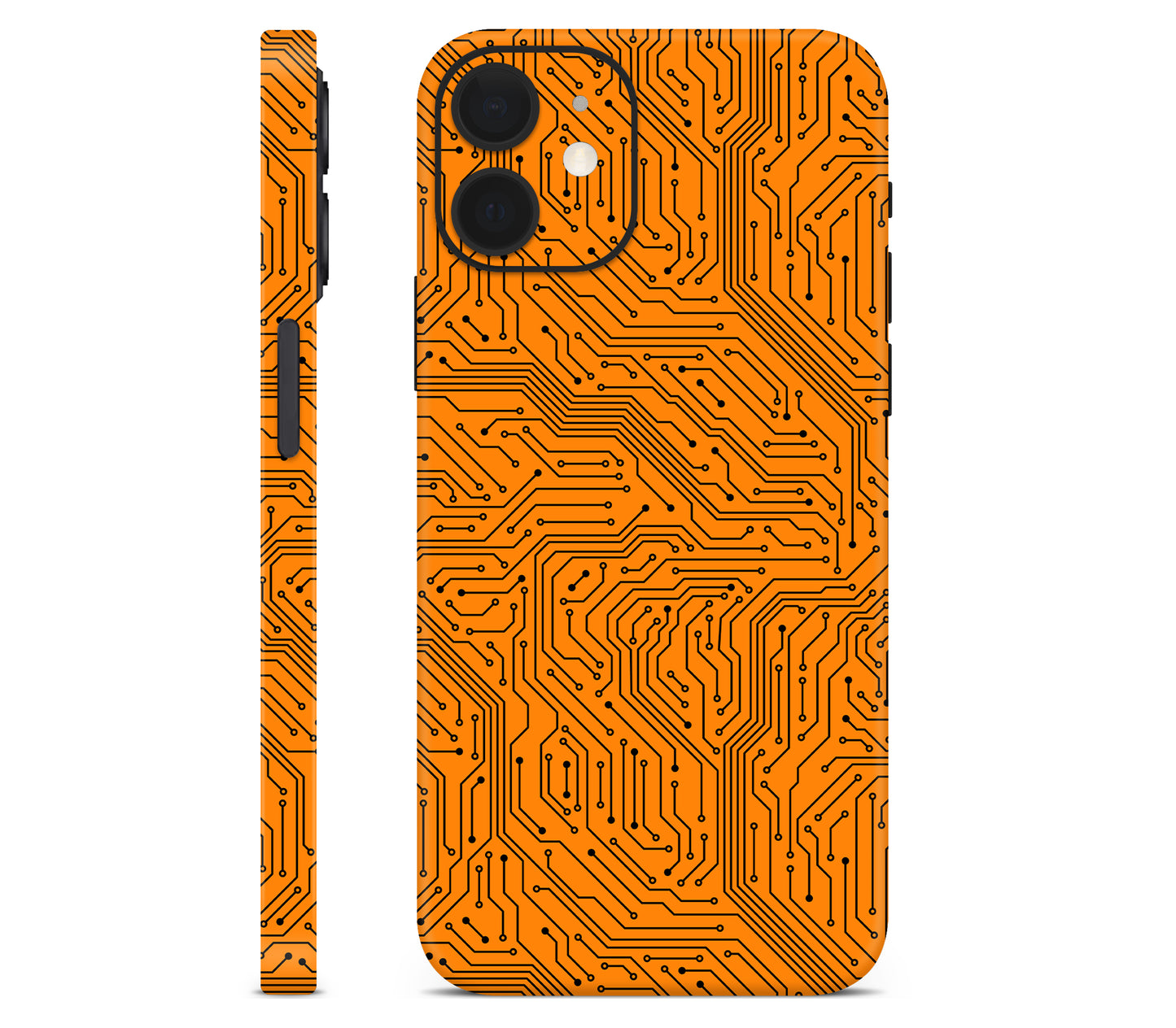 iPhone 12 Mini skin, Pulse Grid, full wrap without logo cutout