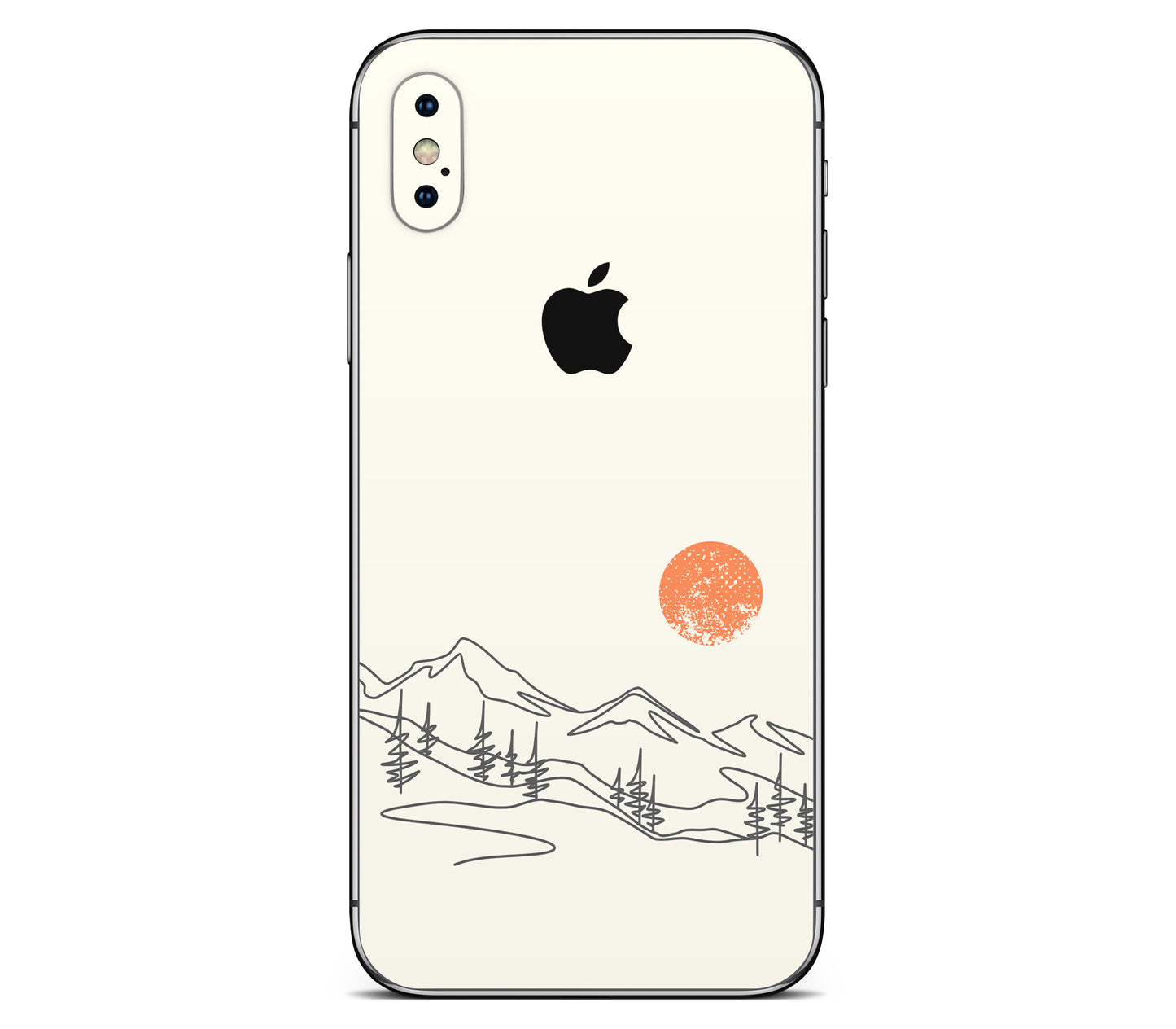iPhone X skin, Offline, back skin with logo cutout