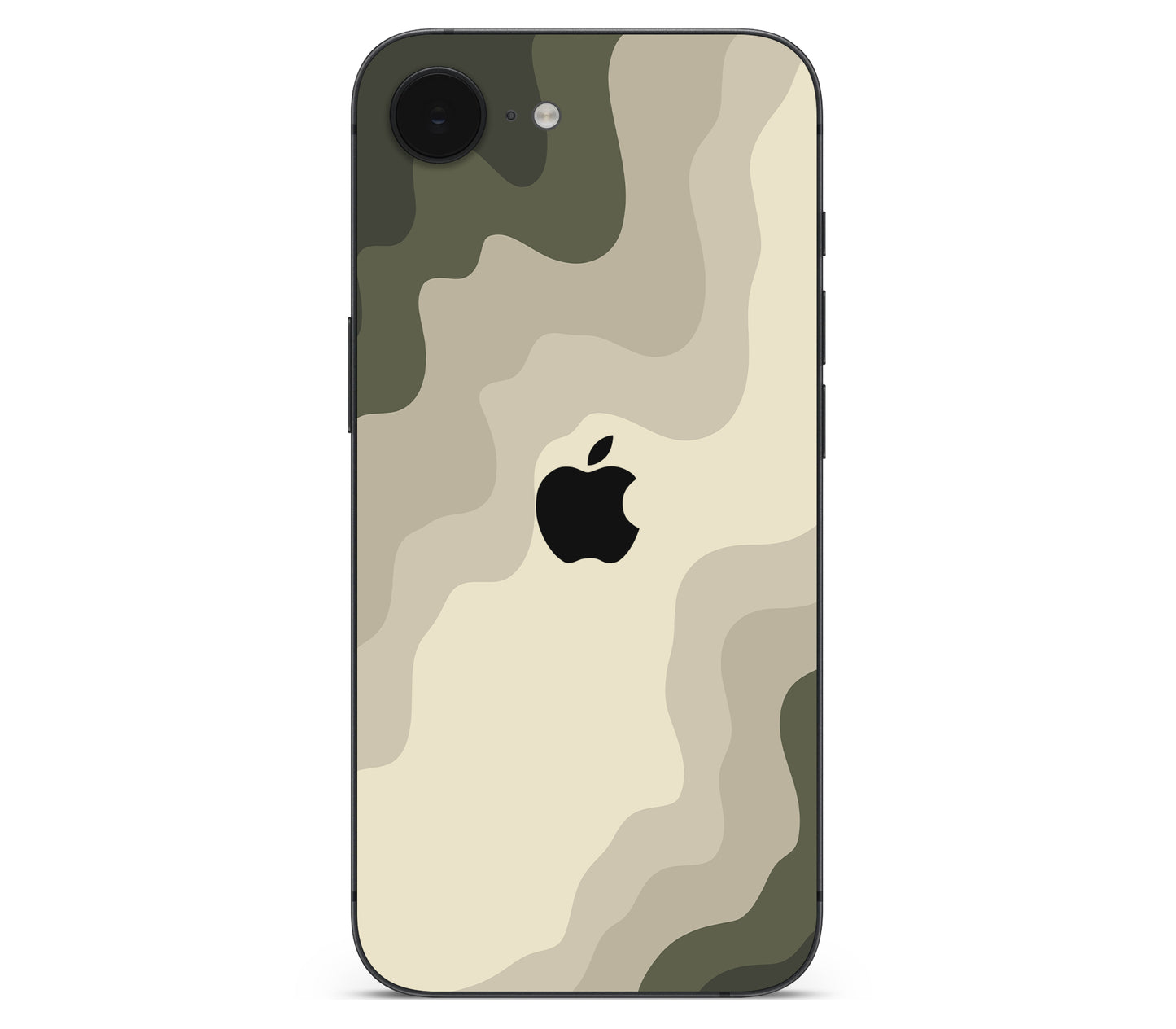 iPhone 16e skin, Drift (Mirage), back skin with logo cutout