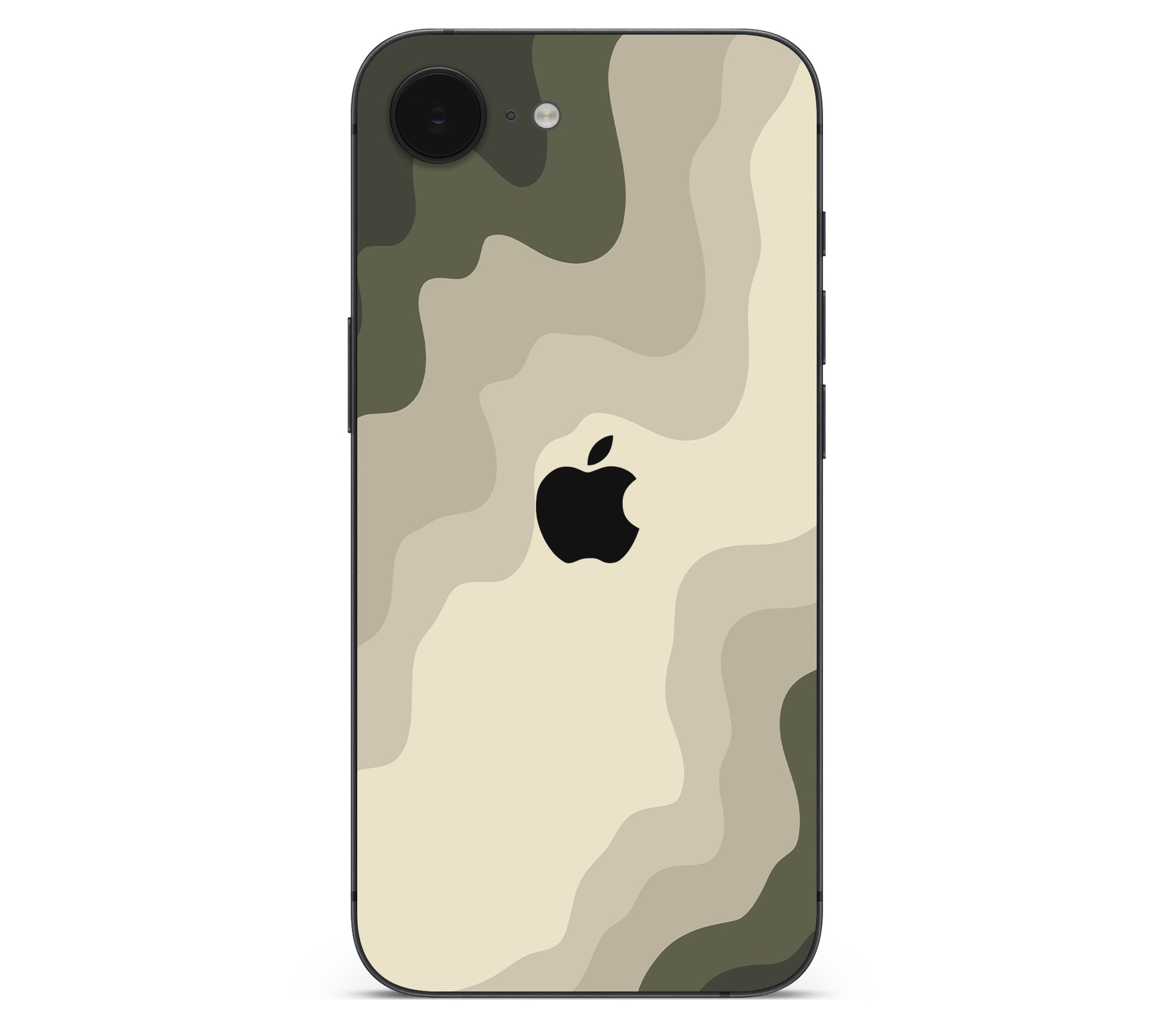 iPhone 16e skin, Drift (Mirage), back skin with logo cutout