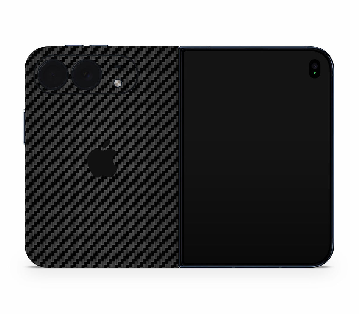 iPhone Duo skin, Code: Carbon, full wrap with logo cutout