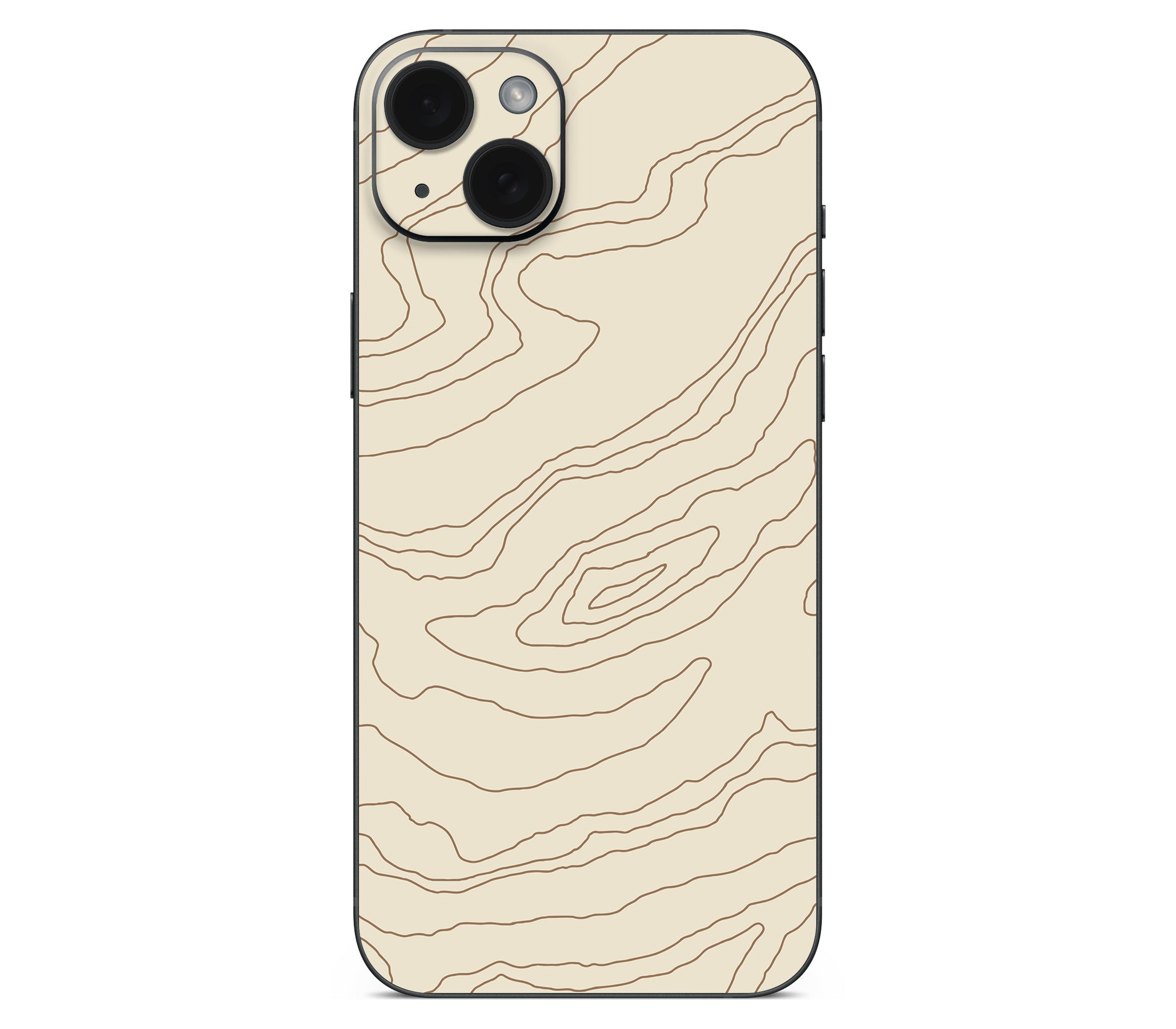 iPhone 15 Plus skin, Dune, back skin without logo cutout