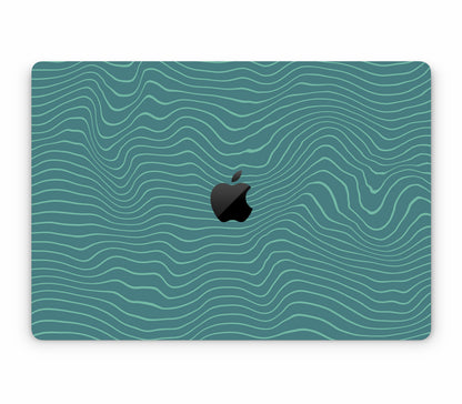 MacBook Pro 16" (2019, Touch Bar) skin, Tide, top skin with logo cutout