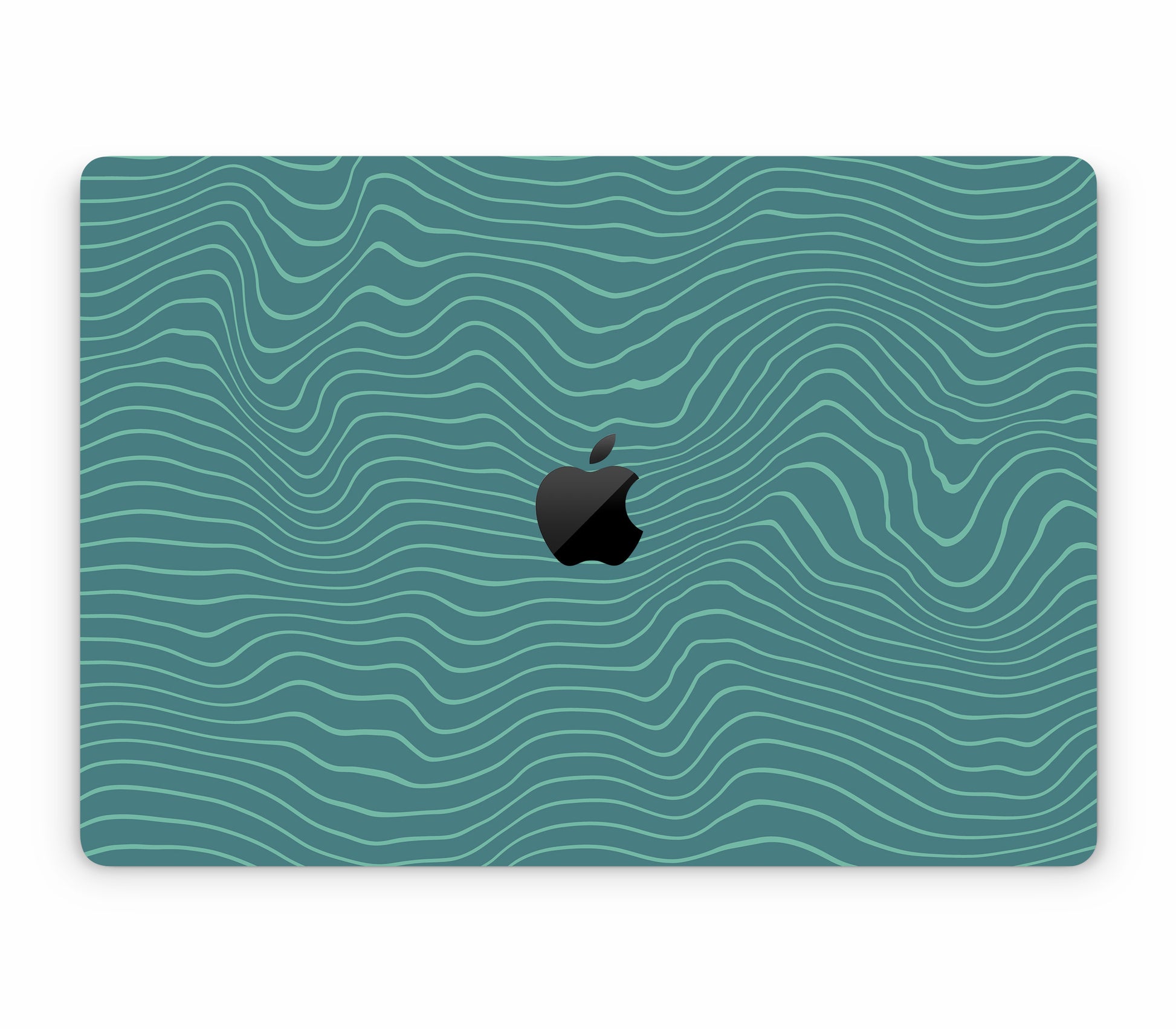 MacBook Air 15" (2024, M3) skin, Tide, top skin with logo cutout
