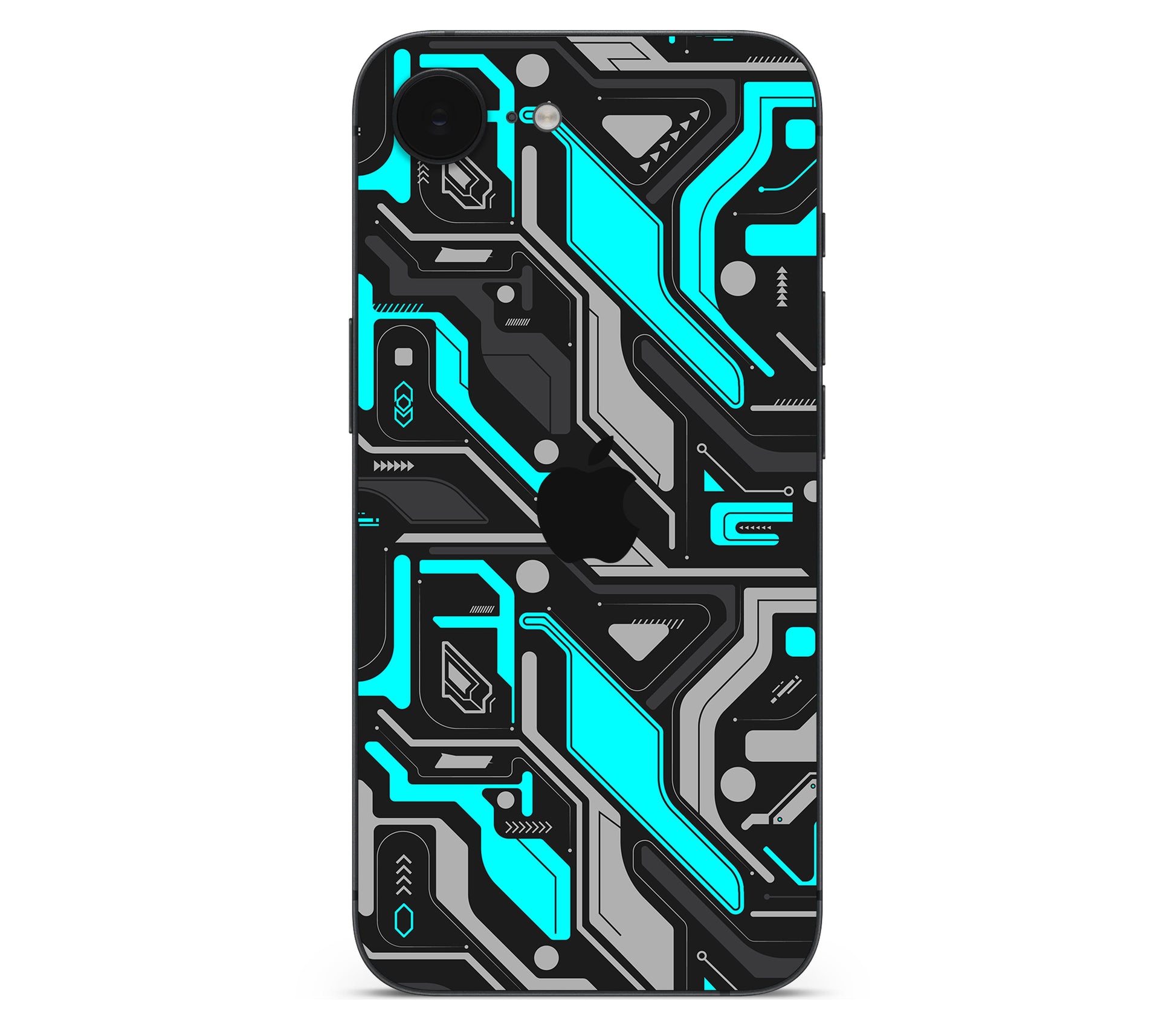 iPhone 17e skin, Code Rot (Glitch), back skin with logo cutout