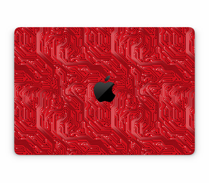 MacBook Pro 14" (2023, M3) skin, REDLINE, top skin with logo cutout