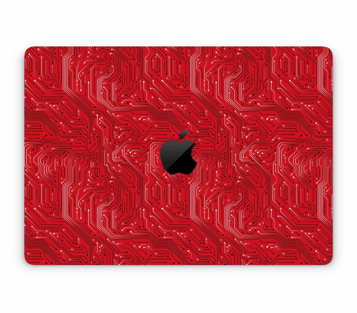 MacBook Air 13" (2025, M4) skin, REDLINE, top skin with logo cutout