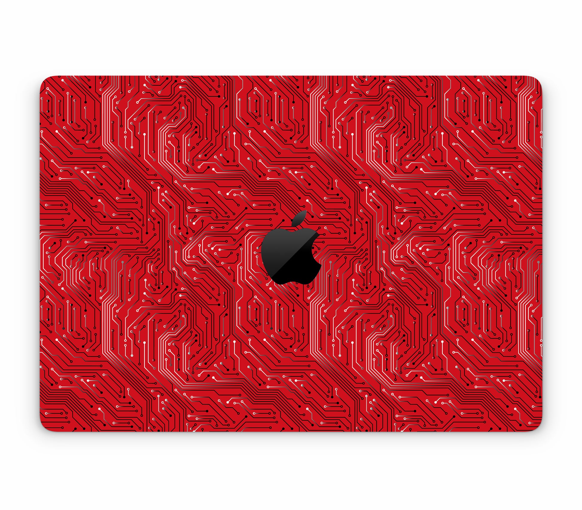 Macbook Pro 13" (2020, Intel) skin, REDLINE, top skin with logo cutout