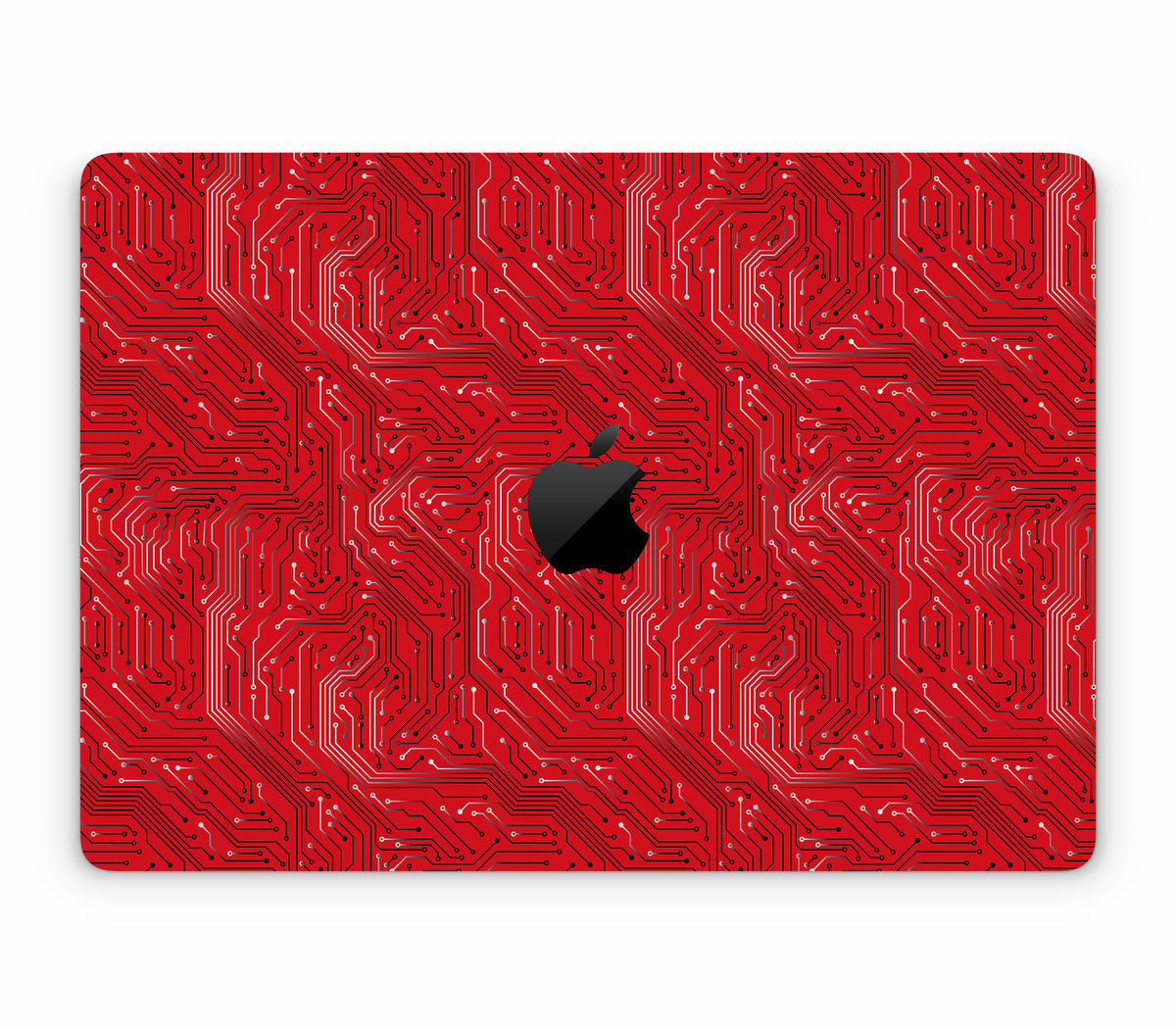 MacBook Air 13" (2025, M4) skin, REDLINE, top skin with logo cutout