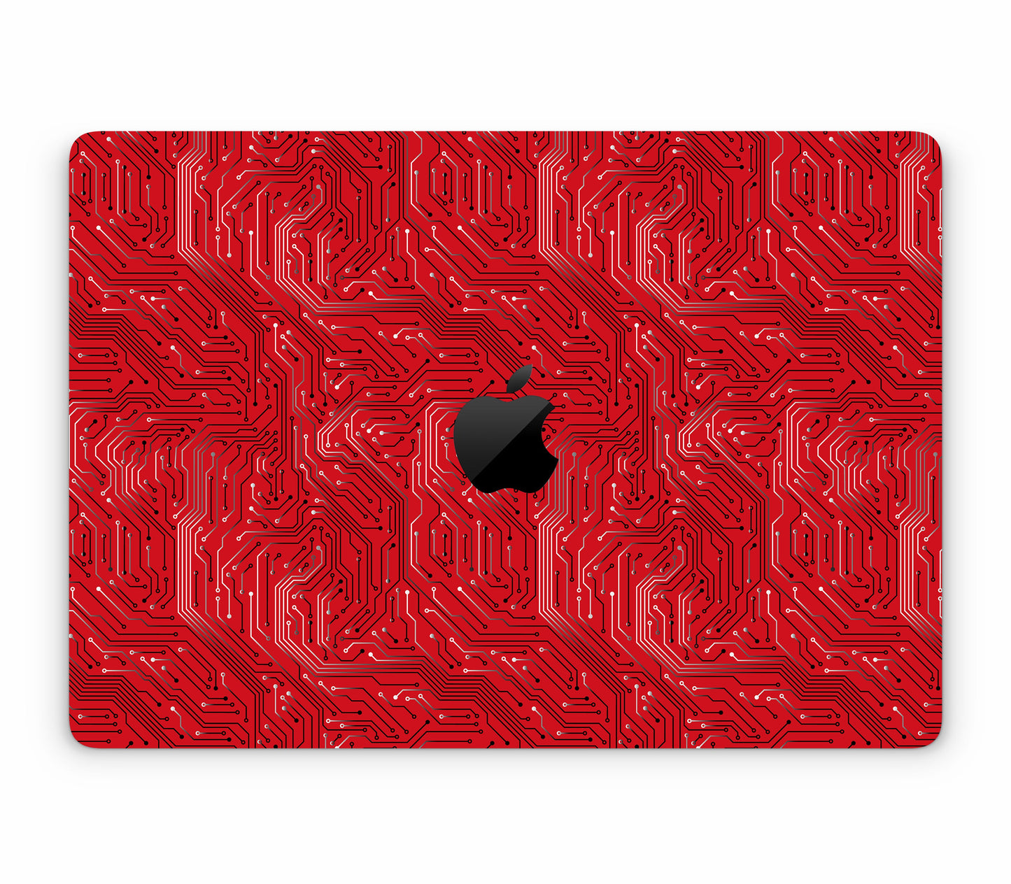 Macbook Pro 13" (2016-2019) Touch Bar skin, REDLINE, top skin with logo cutout