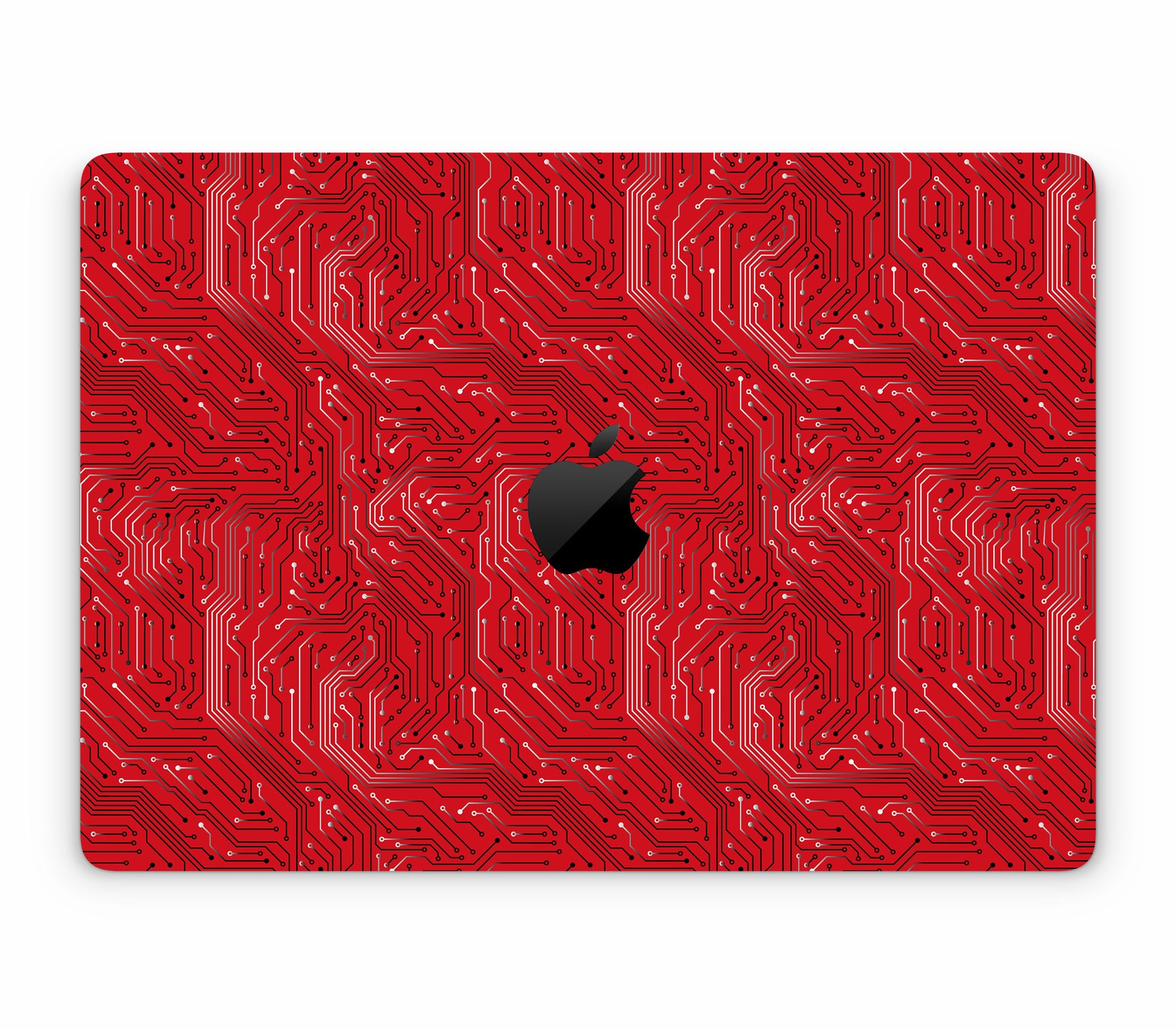 Macbook Pro 13" (2016-2019) Touch Bar skin, REDLINE, top skin with logo cutout