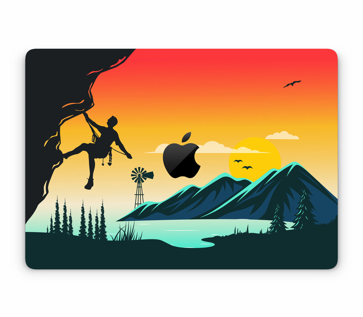 MacBook Air 13" (2020, Intel) skin, Skybound, top skin with logo cutout