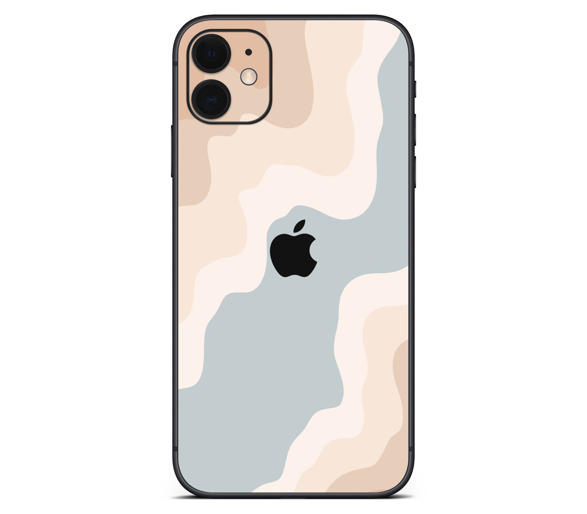 iPhone 11 skin, Drift (Haze), back skin with logo cutout