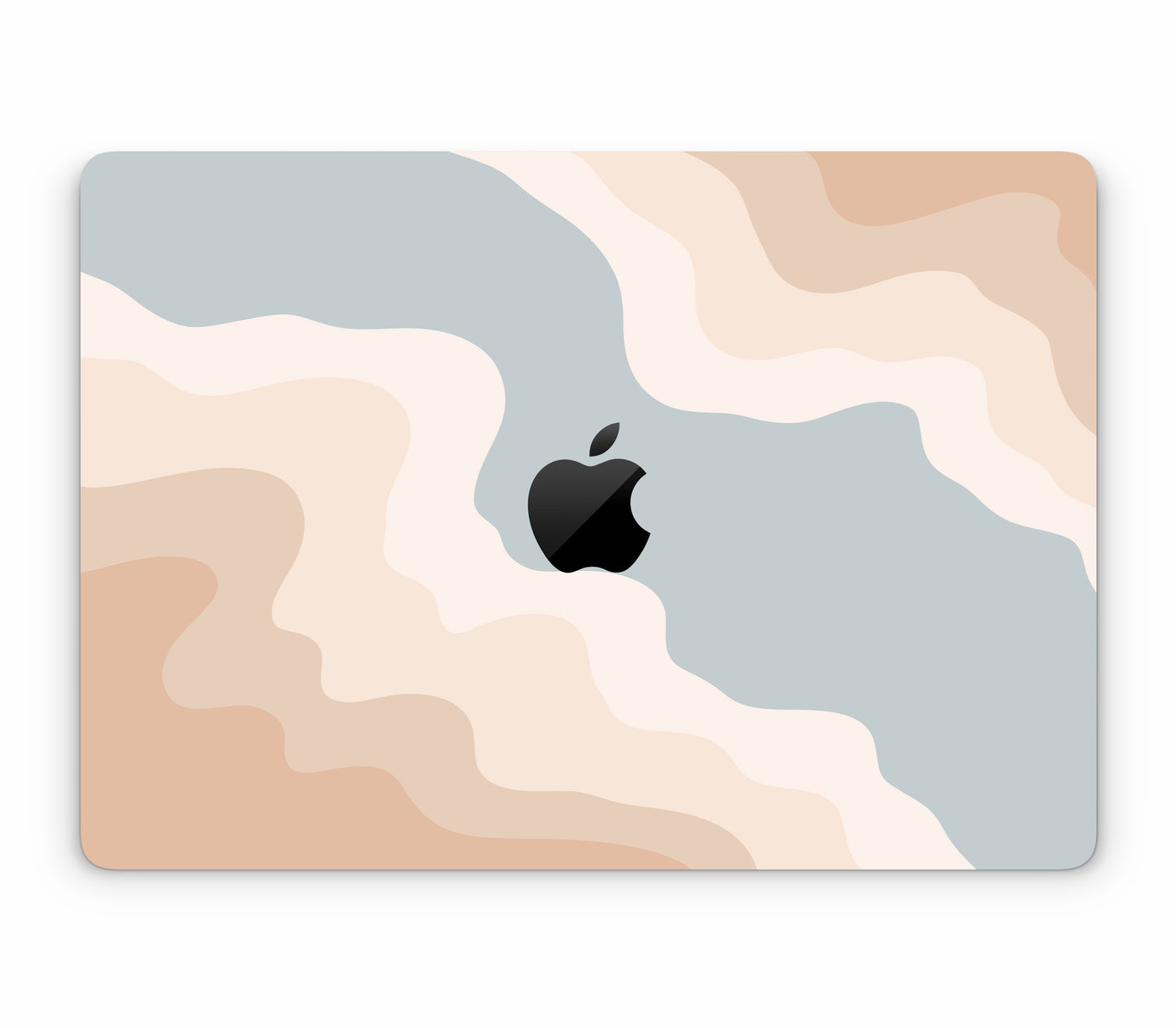 MacBook Air 13" (2026, M5) skin, Drift (Haze), top skin with logo cutout