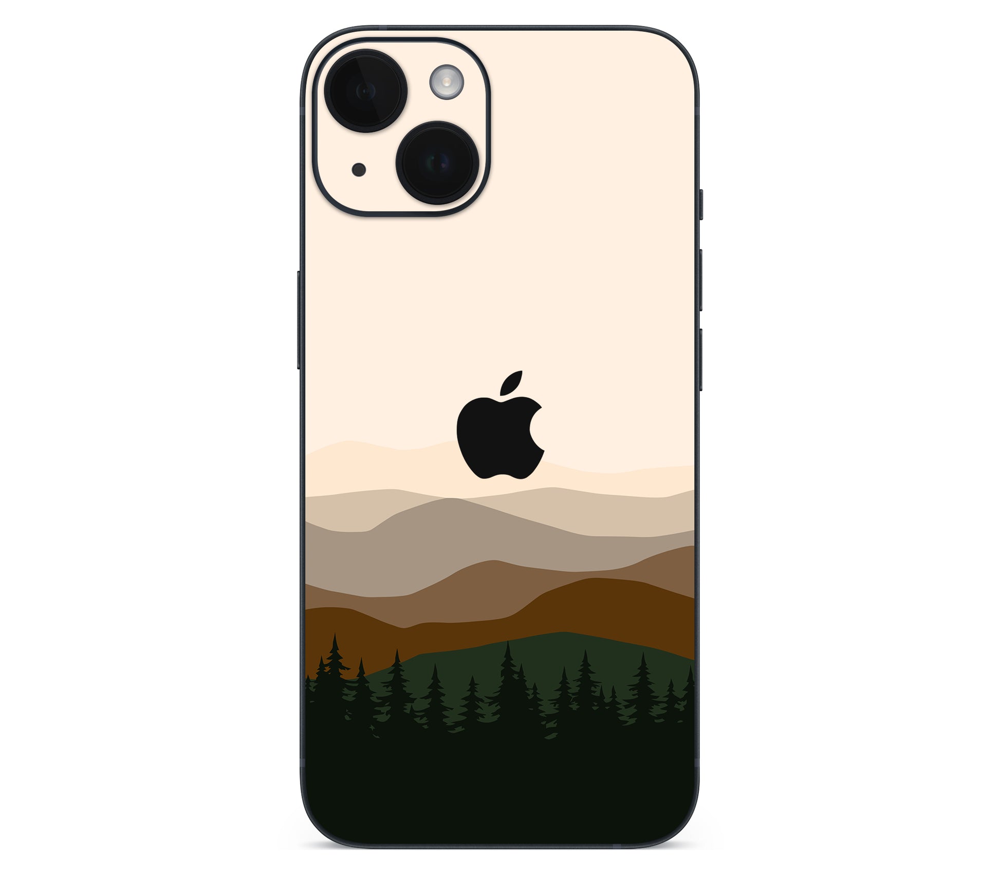 iPhone 14 skin, Sierra Dusk, back skin with logo cutout