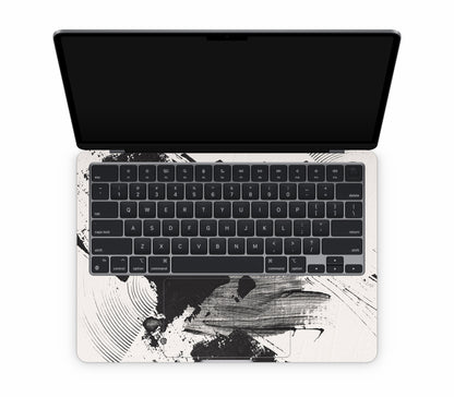 MacBook Air 13" (2025, M4) skin, Black Noir, inside skin
