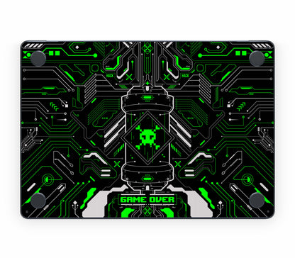 MacBook Air 13" (2022, M2) skin, Fatal Error (Acid), bottom skin