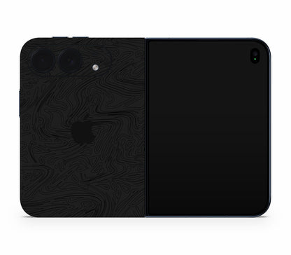 iPhone Duo skin, Black Ice, full wrap with logo cutout