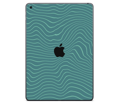 iPad 10.2" (2021, Gen 9) skin, Tide, back skin with logo cutout